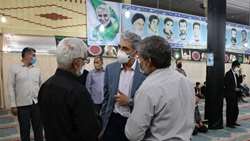 دیدار مردمی دکتر دانائی رئیس دانشگاه در مسجد حضرت موسی بن جعفر (ع) شهرک گلستان دامغان 